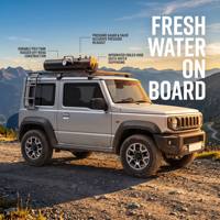 Réservoir d'eau de toit 13,2 L pour 4x4, camping, stockage d'eau portable avec robinet pour SUV, pick-up, Overland