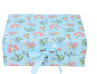 Boîte cadeau en carton rose à motifs floraux LFBOX avec couvercles magnétiques, 1 paquet |   Grandes boîtes de demande en mariage pour demoiselles d'honneur 13.8x8.3x4.4 Boîte rectangulaire pour mariage