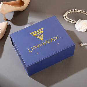 Campione gratuito di Lionwrapack, scatola di scarpe pieghevole con Logo personalizzato, imballaggio riciclabile ecologico - Product Image 2