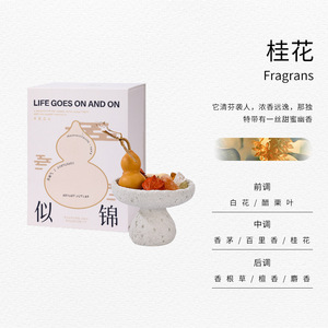 Fragrans <b>Ceramic</b> Flameless <b>Diffuser</b> 15-30 Days Long Lasting Aromatic Indoor Ambiance Gift Set - Product Image 1