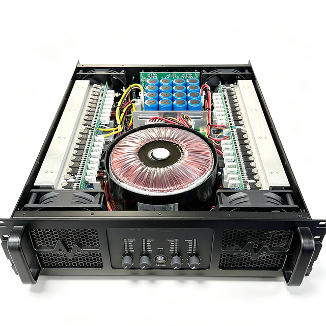3U 4x1500W Professional Power Amplifier, Suitable for Outdoor Party Stages; Supports OEM/ODM and Brand Customization.