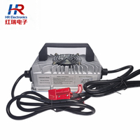 Chargeur de batterie au lithium pour scooter HR004 12V10A, 12V15A, 24V15A, 36V10A, 48V10A. avec écran OLED, entrée 110/220V