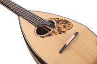 Commande personnalisée Mandoline artisanale par Master Luthier Gravure personnalisée avec incrustation de finition bois touche ébène