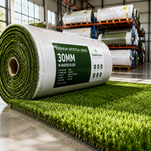 Césped Artificial Sintético de Primera Calidad de 30 mm en Forma de M para Decoración de Hoteles, Hogares, Jardines y Locales Comerciales, Césped para Paisajismo - Product Image 2