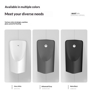 <span class=keywords><strong>Urinoir</strong></span> mural triangulaire entièrement automatique à capteur intelligent en céramique pour hôtels et usage domestique (hommes) - Product Image 2