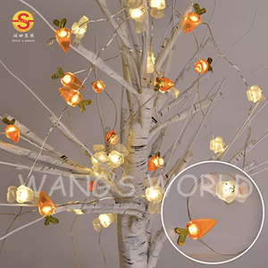 Trẻ em phòng LED Bunny cà rốt ánh sáng chuỗi phục sinh trang trí thỏ chuỗi đèn chiếu sáng kỳ nghỉ sản phẩm - Product Image 2