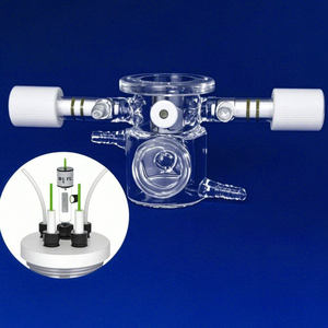 Reaktor catalyalitik kuarsa kustom pabrik dengan sel elektrokimia tiga elektroda untuk pengurangan CO2 berbasis UV - Product Image 2