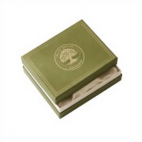 Boîte cadeau cosmétique rigide en forme de livre, recyclable, avec impression dorée personnalisée, pour l'emballage de nettoyant visage et de crème pour le visage