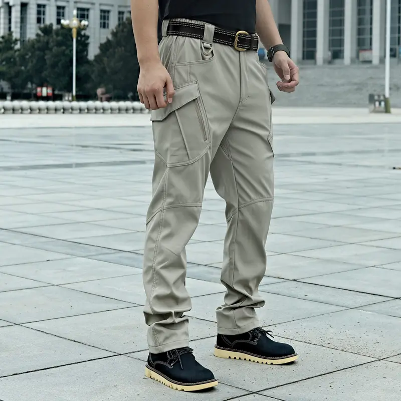2023 nuovo Design all'ingrosso uomo Outdoor escursionismo jogging sport Heavy-duty Streetwear pantaloni da lavoro pantaloni Cargo da combattimento all'aperto