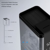Nouveau Design Grande Capacité Usage Commercial Brumisateur Humidificateurs d'Air Ultrasoniques à Vapeur Froide sur Pied avec Contrôleur pour la Maison