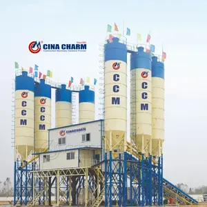 Chinese Manufacturer Fully Automatic HZS120 Concrete Batching Plant With High Quality