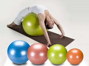 Pelota de ejercicio de PVC ecológica con logotipo personalizado Pelota de yoga para fitness antiexplosión