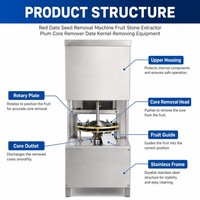 Machine voor het verwijderen van dadelpitten, fruitpitverwijderaar, pruimenpitverwijderaar, dadelpitverwijderingsapparaat