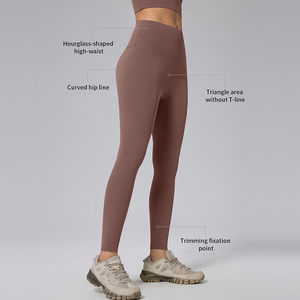 Legging de yoga personnalisé avec logo pour femme, leggings de sport durables sans couture avant, pantalon de yoga taille haute, leggings de fitness amincissants - Product Image 2