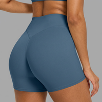 CIYING Short de yoga pour femme, taille haute, décolleté en V profond, effet ventre plat, rehaussement des fesses, sensation seconde peau, pour fitness et entraînement en salle de sport