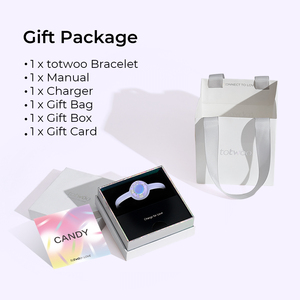 <span class=keywords><strong>Pulsera</strong></span> <span class=keywords><strong>inteligente</strong></span> de moda <span class=keywords><strong>Totwoo</strong></span> Candy Collection Single Wave Purple Long Distance Touch para pareja con conectividad Bluetooth - Product Image 6