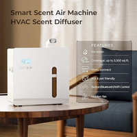 Diffuseur de parfum commercial en métal pour CVC, 500 ml, intelligent, mural, avec support français, pour restaurants, hôtels, spas