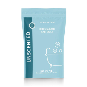 Bolsa de 7lb de sales de baño del Mar Rojo hecha en EE. UU. Etiqueta privada Servicios de etiqueta blanca Relajación corporal natural terapéutica Pureza sin perfume - Product Image 1
