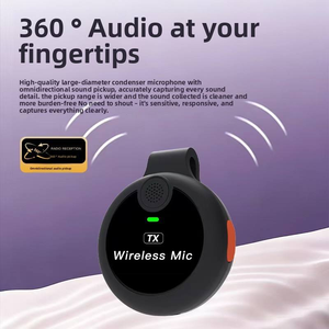 Microfono Lavalier Wireless Portatile J33 2 in 1 con Riduzione <span class=keywords><strong>del</strong></span> Rumore AI per Trasmissioni in Diretta - Product Image 4
