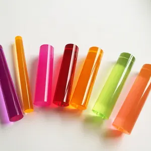 Verschiedene Größen transparenter farbiger Acrylstab pmma für Led-Beleuchtung