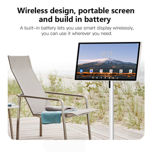 24 Inch 128GB <b>Smart</b> Portable TV Android OS <b>Camera</b> Remote Control Home Office Entertainment Tv Flip Display Stand Flip Display St - Product Image 2