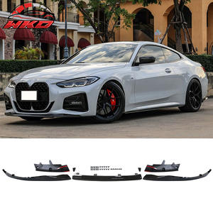 Adapté aux BMW G22 G23 Série 4 21-25, lèvre de pare-chocs avant style M-Performance, noir brillant, accessoire extérieur de haute qualité - Product Image 1