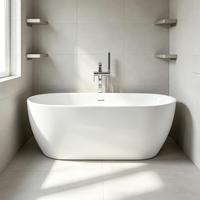 Baignoire autoportante en acrylique de qualité commerciale Raison pour hôtel, certifiée CUPC/CE, idéale pour la douche et le spa, vente en gros