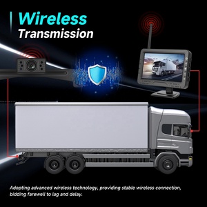 Podofo 4.3 'segnale digitale Wireless Monitor telecamera di Backup IP68 + auto telecamera posteriore targa telaio IP68 impermeabile 12V - Product Image 3