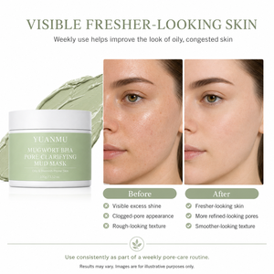 Exfoliante Facial de Artemisia <span class=keywords><strong>para</strong></span> Limpieza Profunda, Control de Grasa y Nutrición, Elimina Poros Obstruidos, Crema Clarificante <span class=keywords><strong>para</strong></span> Poros, Piel Sensible - Product Image 5
