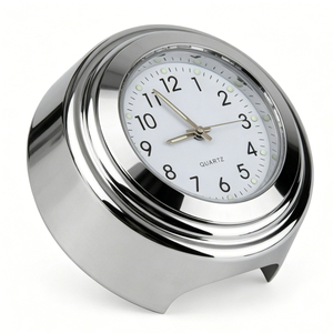 Montre de guidon <span class=keywords><strong>étanche</strong></span> en aluminium avec <span class=keywords><strong>thermomètre</strong></span> et horloge pour <span class=keywords><strong>moto</strong></span>, accessoires de carrosserie, montage durable, 7/8 pouces - Product Image 3