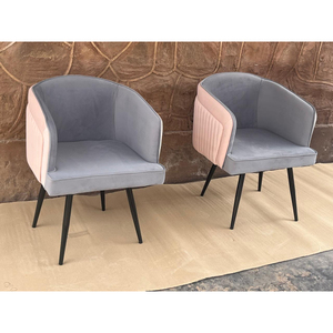 Silla de Comedor Moderna Tapizada en Terciopelo con Patas de Metal, Asientos Contemporáneos para Cafetería y Restaurante, Muebles de Oficina de Lujo - Product Image 3