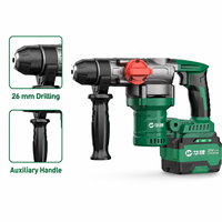 Marteau perforateur rotatif sans fil sans balais de marque, batterie au lithium rechargeable, outil électrique multifonctionnel de qualité industrielle