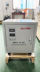 منظم جهد من النوع المؤازر 15KVA AC V من ثلاث مراحل SBW مثبت الجهد الصناعي <span class=keywords><strong>Avr</strong></span> - Product Image 2