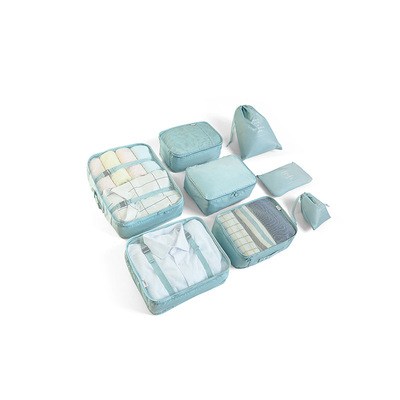 8 шт набор дорожные вещевые Сумки Упаковка Куб портативный одежда/макияж/Органайзер для хранения багажа аксессуары