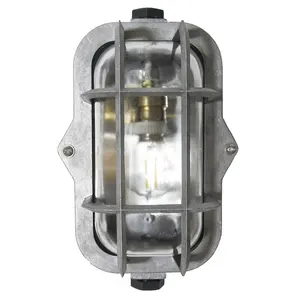 Gute IP55 Vollmond Rechteckige ovale Glas abdeckung Messing 100W IP65 8W Runde LED-Schott leuchten