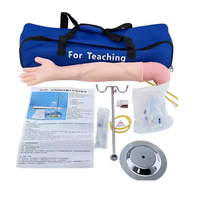 Modelo de Brazo de PVC Totalmente Funcional para Infusión Intravenosa e Inyección Intramuscular, Diseño Venoso Triangular de 55 cm para Entrenamiento de Enfermería