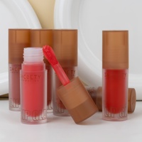 Gloss à lèvres liquide mat longue tenue, couleur intense, anti-transfert, taille standard, pour l'export.