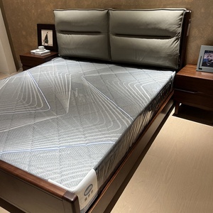 Lits doubles et lits king en bois massif de style moderne avec dossier souple fabriqués à la main pour la maison, meubles muraux, chambre à coucher - Product Image 5