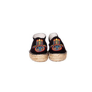 Alpargatas personalizadas a estrenar con patrón de ojos florales Cuir Pisos transpirables - Product Image 1