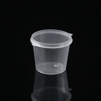 Ensemble de contenants à sauce jetables en plastique PP écologiques, gobelets à condiments personnalisables, recyclables, étanches, compatibles micro-ondes, modernes