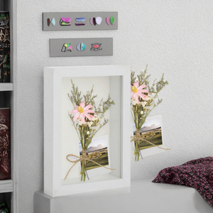 Cadre photo transparent en bois A4, kit d'empreintes de mains pour couples <span class=keywords><strong>et</strong></span> familles, impression UV, artisanat DIY, souvenir, cadeau idéal pour baby shower - Product Image 6