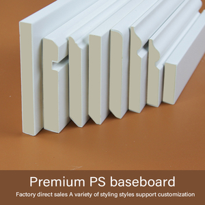 Trắng xây dựng Polymer Sàn Vinyl tường PS trắng ốp chân tường Hội Đồng Quản Trị cho sàn góc - Product Image 3