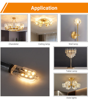 Ampoule LED en forme de maïs G4 en céramique 3W 5W 7W 120/230V AC/DC certifiée RoHS, ampoule LED à intensité variable