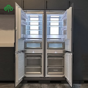 Réfrigérateur-congélateur à double zone de 275 L personnalisé en usine, nouveau, intégré, intégré, refroidissement rapide, économe en énergie, pour la maison, extérieur - Product Image 3