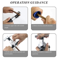Outils d'évasement de Tube de cuivre de haute qualité CT-808F Kit d'outils de chanfreinage d'équipement de climatisation