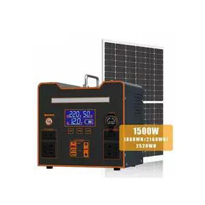 홈 모바일 충전 600W-1800W 휴대용 배터리 태양 Led 라이트 키트 태양 전지 패널 배터리 태양 광 시스템