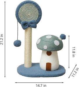 Doggie&Kittie Griffoir pour chat en forme de sucette champignon, mignon, pour chatons, jouet et mobilier - Product Image 2