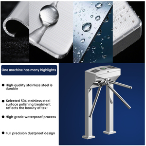 Kiểm soát truy cập giá ba chân cổng an ninh Hệ thống vé ba chân cổng rào cản mã vạch nhận dạng chân máy An Ninh turnstiles - Product Image 3