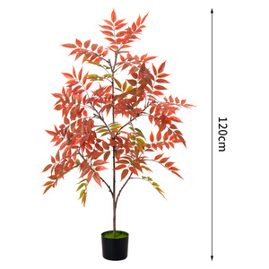 Plante Artificielle Végétale Prête à l'emploi (RTS) en Bois Laqué, Arbre de Simulation pour Mariage, Mur Végétal Vertical, <span class=keywords><strong>Sol</strong></span>, Écologique, Bionique, Intérieur, Maison - Product Image 5