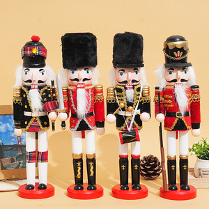 Décoration de Noël artisanale en bois, casse-noisette animé personnalisable de 12 pouces pour cadeaux de Noël - Product Image 1